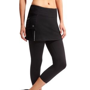 Athleta 2 in 1 Capris with Skirt